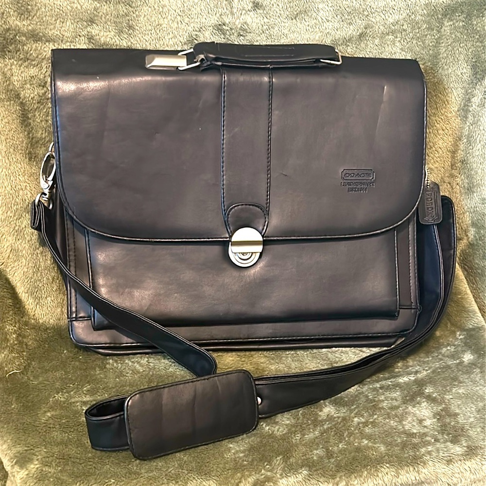 Coach Porox leather messenger/laptop bag. **🚨REHAB🚨🚨